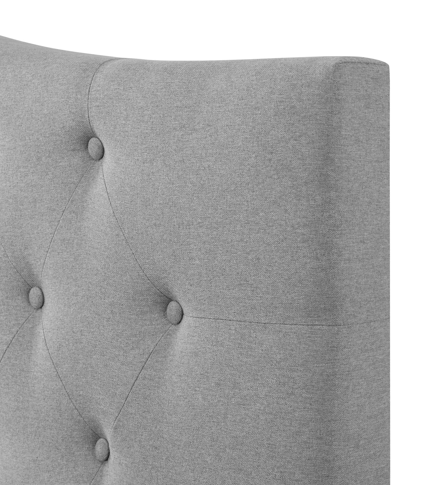 Full/Queen Bed Size Maya Grey Upholstered Bolt-On Headboard