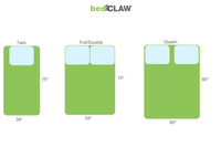 Thumbnail for bedCLAW Twin, Full, Queen Deluxe Steel Bolt-On Bed Frame with Center Support