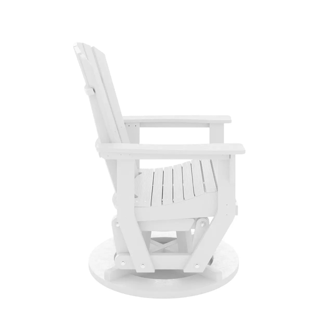 St Simons Outdoor Fan Back Swivel Glider SoPoly