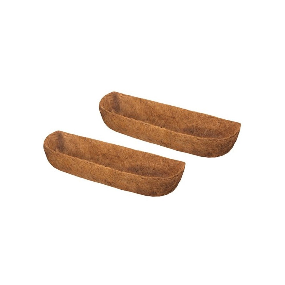 36" Traditional Wall Trough Replacement Coconut Liner, Set of 2