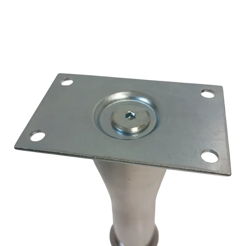 Hafele 634.52.203 Polished Aluminum 4-7/8" Foot, Mounting Plate, Set of 4 Häfele America Co.