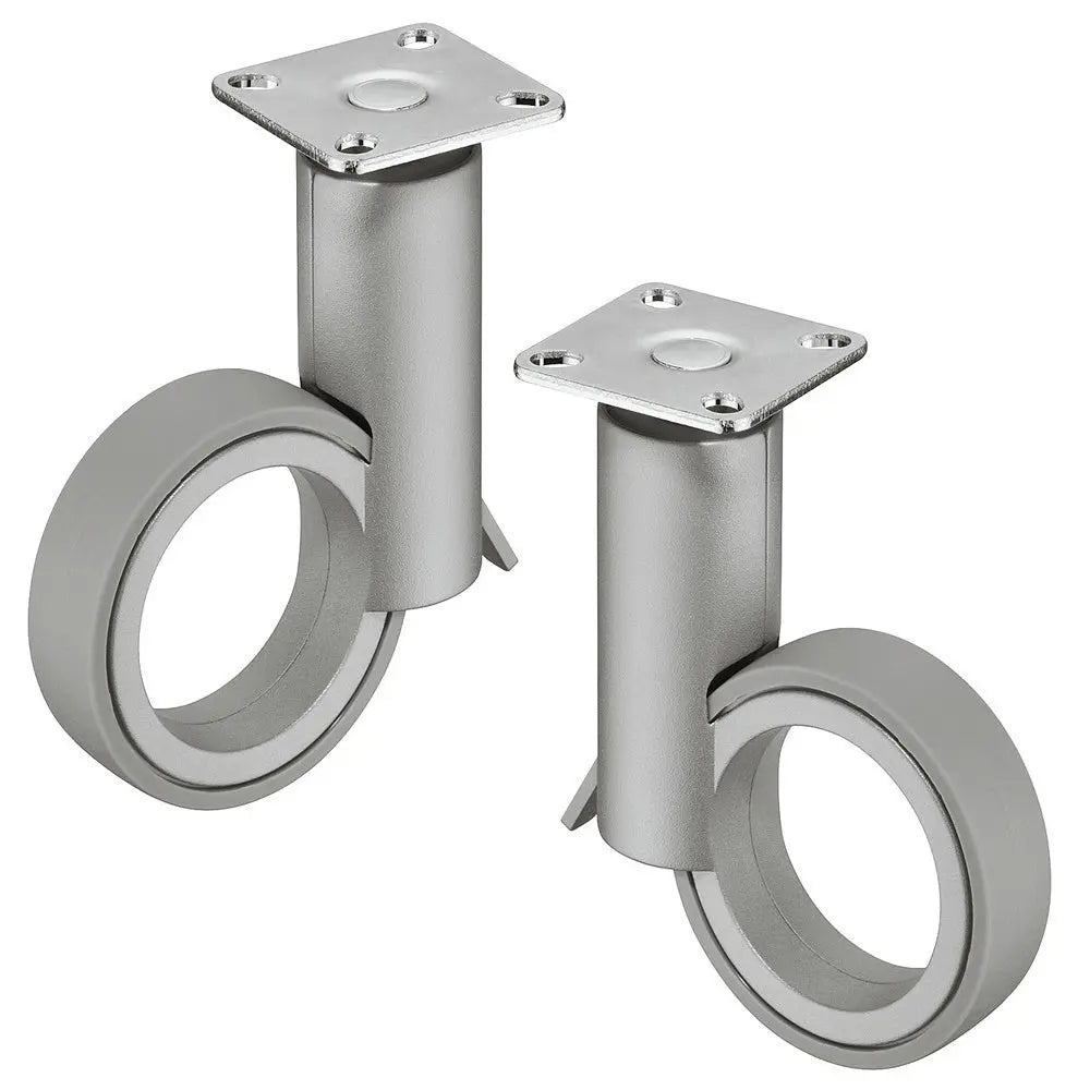 Hafele 661.88.901 Caster, No Hub, Load Bearing 110 lbs. each, Set of 2, CLOSEOUT Hafele