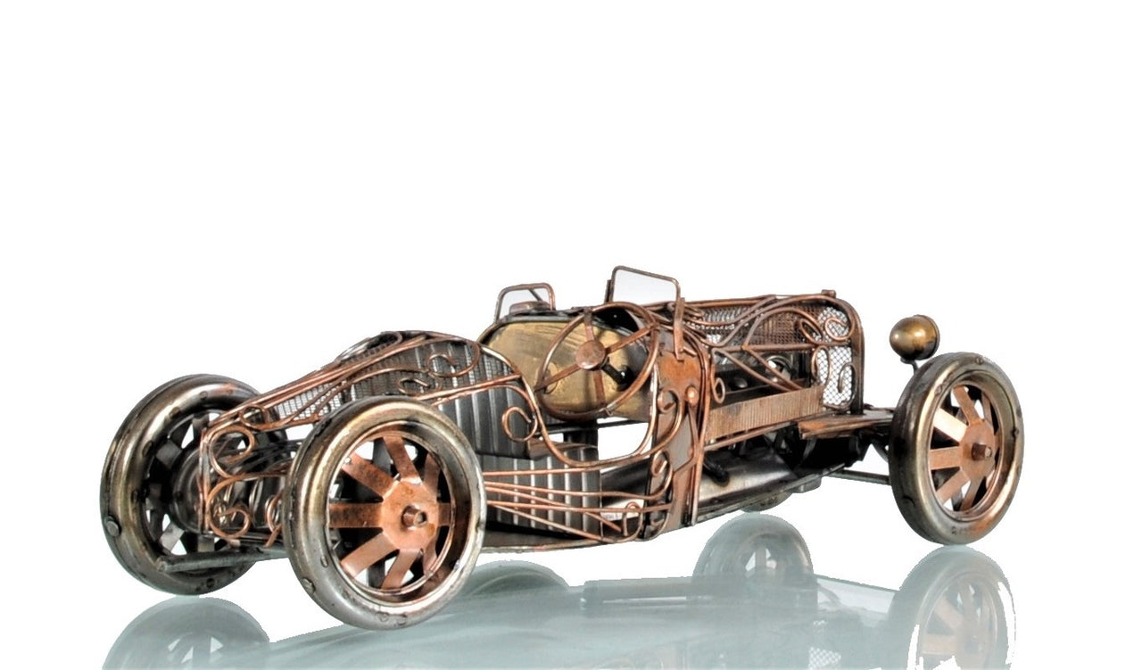 1924 Bugatti Type 35 Open Frame Model Car