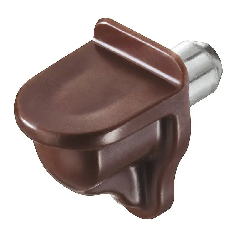 Hafele 282.12.105 Brown Plastic Wood or Glass Shelf Supports, 25 Pcs Hafele