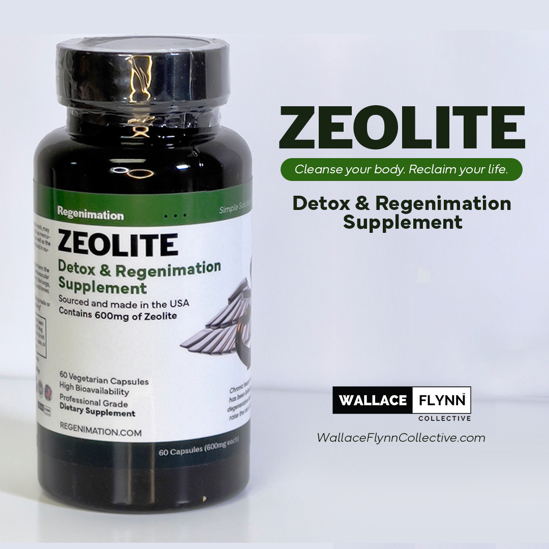 ZEOLITE Heavy Metal Detox Regenimation Supplement 600mg, 60 ct.