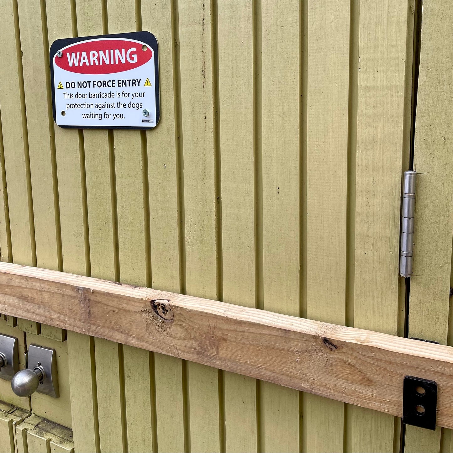 Warning Do Not Force Entry 9" x 6" Fence, Gate, Building Sign