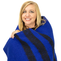 Thumbnail for Royal Blue Classic Wool Blanket