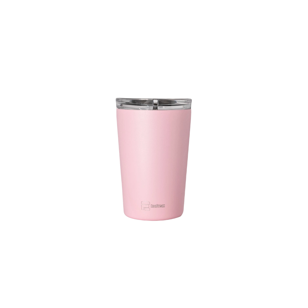 Stainless Steel Pink Matte Finish Travel Mug ♡ 400 ml.