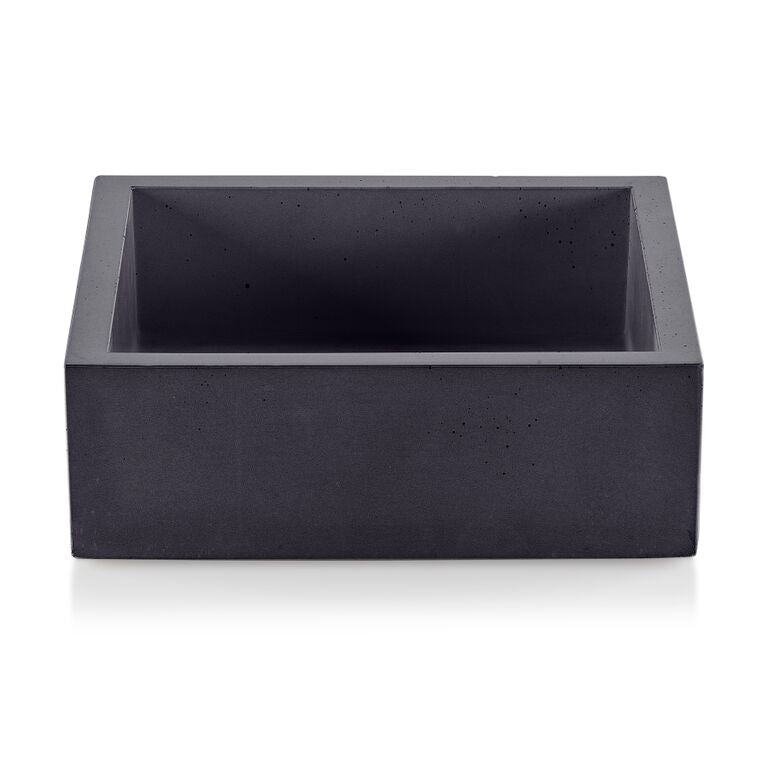 Concrete Cocktail Napkin Bin: Charcoal