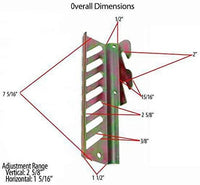 Thumbnail for #69 Down Hook Bolt-On to Hook-On Conversion Bracket for Headboard or Footboard Attachment