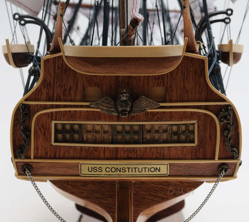U.S.S. Constitution Large Model with Floor Display Case