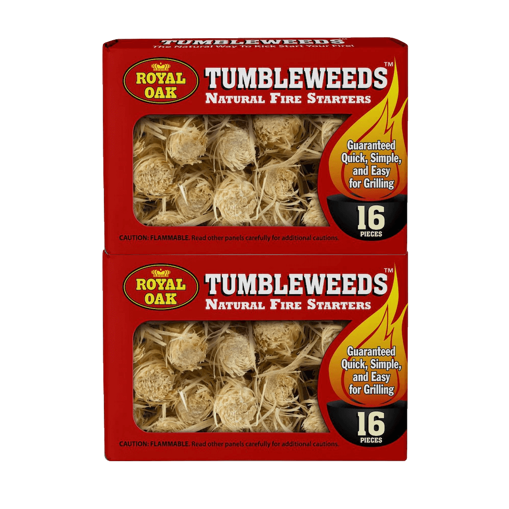 Royal Oak Tumbleweeds Natural Fire Starters (2 Packs, 16 Pieces) 32 Pieces Total