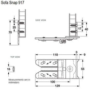 Thumbnail for Sofa Snap Sectional Couch Connector