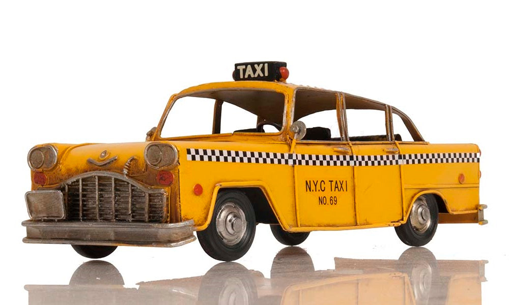 Handmade Classic New York City Model Taxi Car