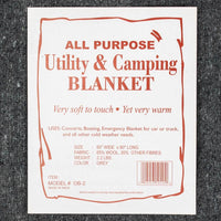 Thumbnail for Grey All Purpose Utility and Camping Wool Blanket