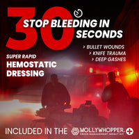 Thumbnail for Mollywhopper First-Aid Zeolite Hemostatic Granule Pouch 30-Second Blood Stopper