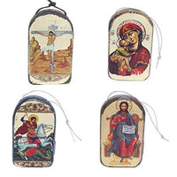 Thumbnail for Wooden Icon Christmas Ornament Set Gift Boxed, Home Decor