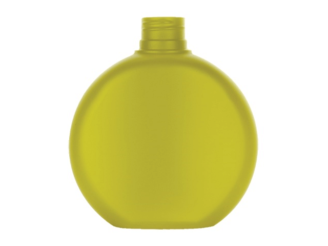 6 oz. Pearl Opaque Plastic Bottle + Lock-Up Pump | Set of 12 (Yellow)
