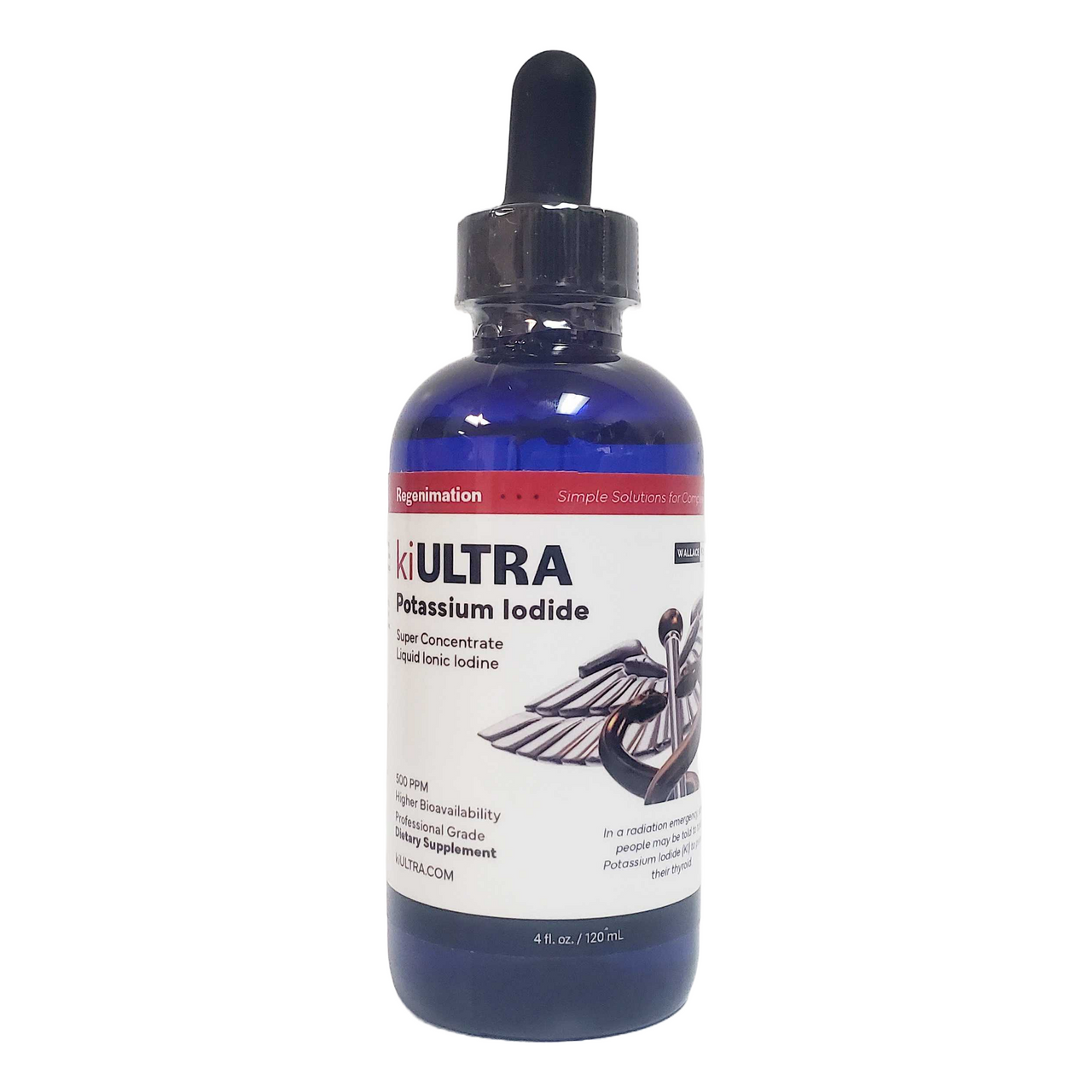 ki ULTRA 500ppm Potassium Iodide Super Concentrate Liquid Ionic Iodine 4 fl. oz.