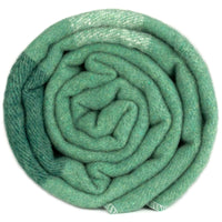 Thumbnail for Seascape Sage Green Classic Wool Blanket