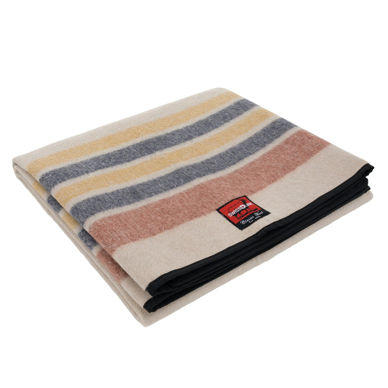 Assorted Classic Wool Picnic Blankets with Waterproof Backing 68" x 55"