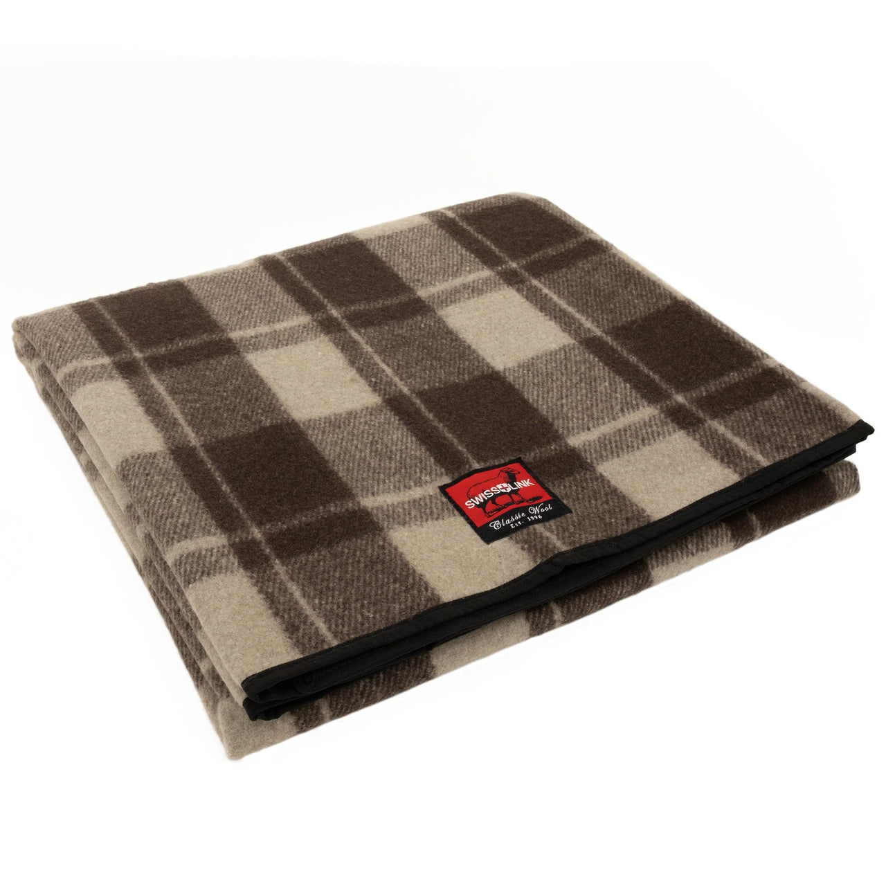 Assorted Classic Wool Picnic Blankets with Waterproof Backing 68" x 55"