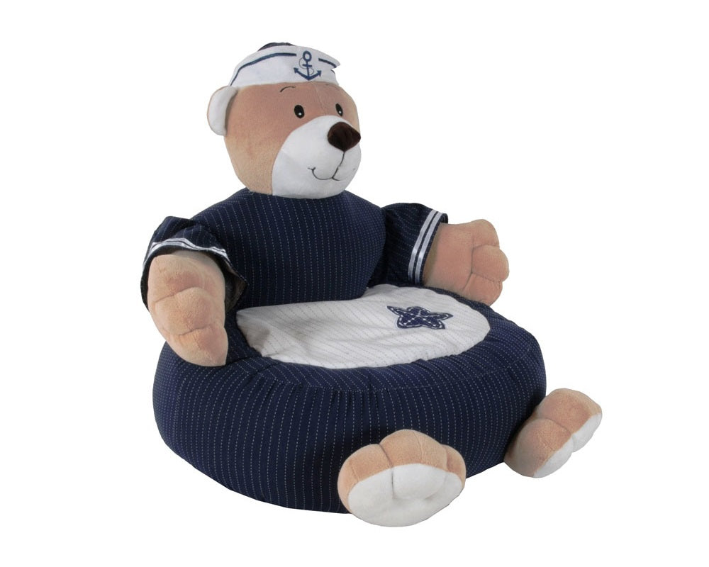 Anne Home - Navy Bear Pillow Chair