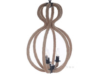 Thumbnail for Rope Pendant Lamp - 3 Bulbs