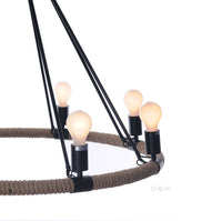 Thumbnail for Rope Pendant Lamp - 8 Bulbs