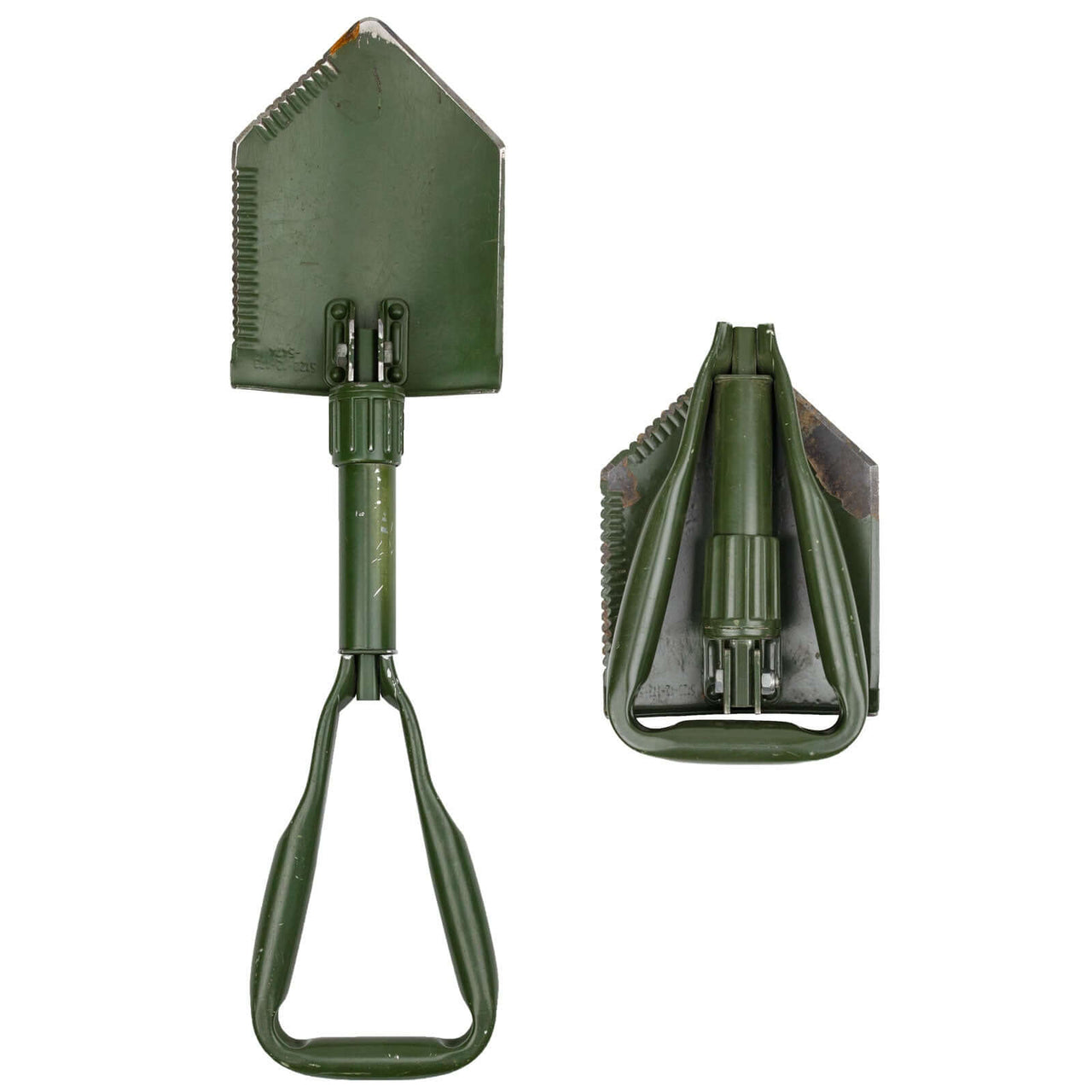 Authentic German Army Tri-Fold Shovel (Used)