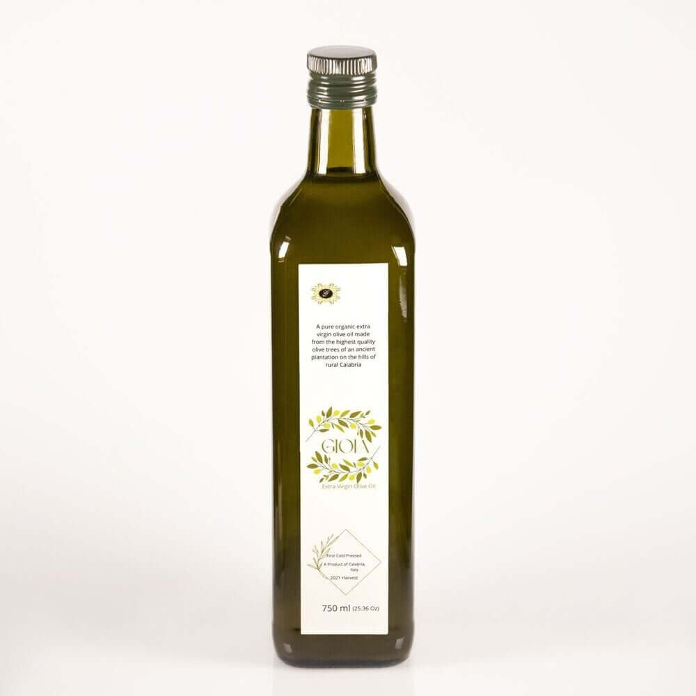 Gioia Single Source Extra Virgin Olive Oil 750mL 100% Pure Organic Non-GMO Vegan