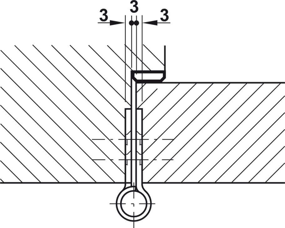 Hafele Butt Hinge, 102 mm, Set of 2 Beautiful Polished Brass Hinges