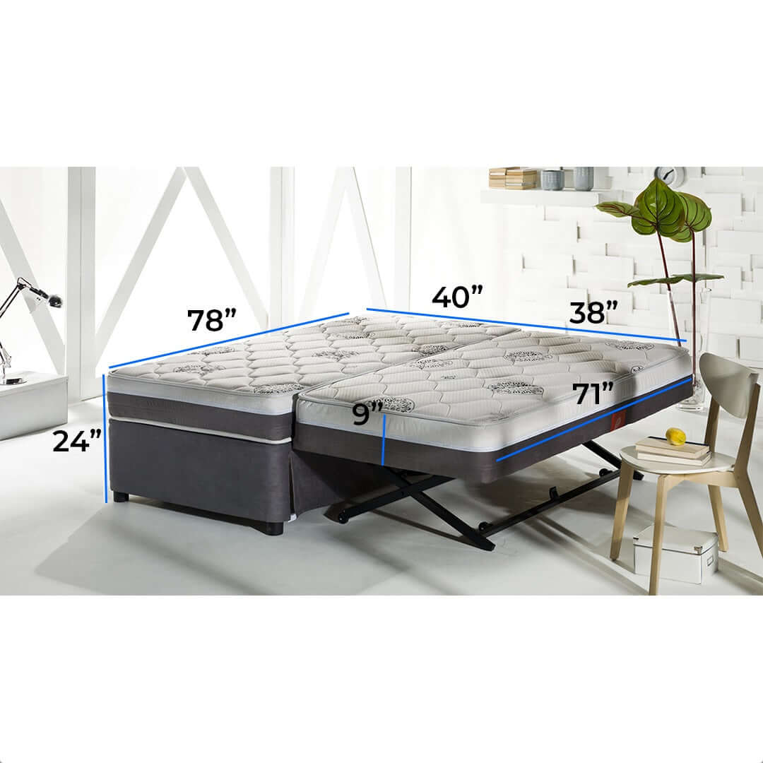 decoTrundle Luxury Combo Upholstered Bed Package