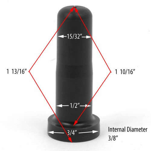 Plastic Bed Frame Caster Insert Plugs, 1/2-Inch Outside Diameter, Set of 4