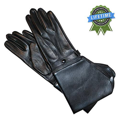 Retro Corsa Miglia Motorcycle Gloves, Men's, Black Handmade Italian