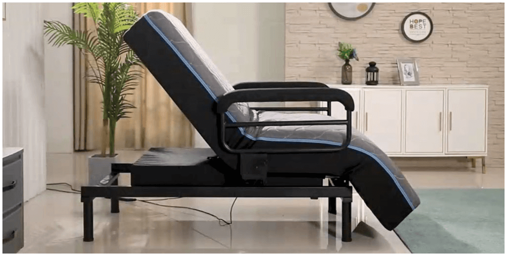 SleepLab Bed All-in-One High-Low Adjustable Bed and Lift Chair