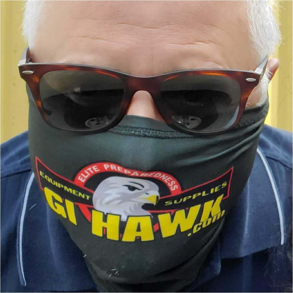 GI Hawk Blubandoo Designed Bandoogator Neck and Face Mask for Safe Social Distancing