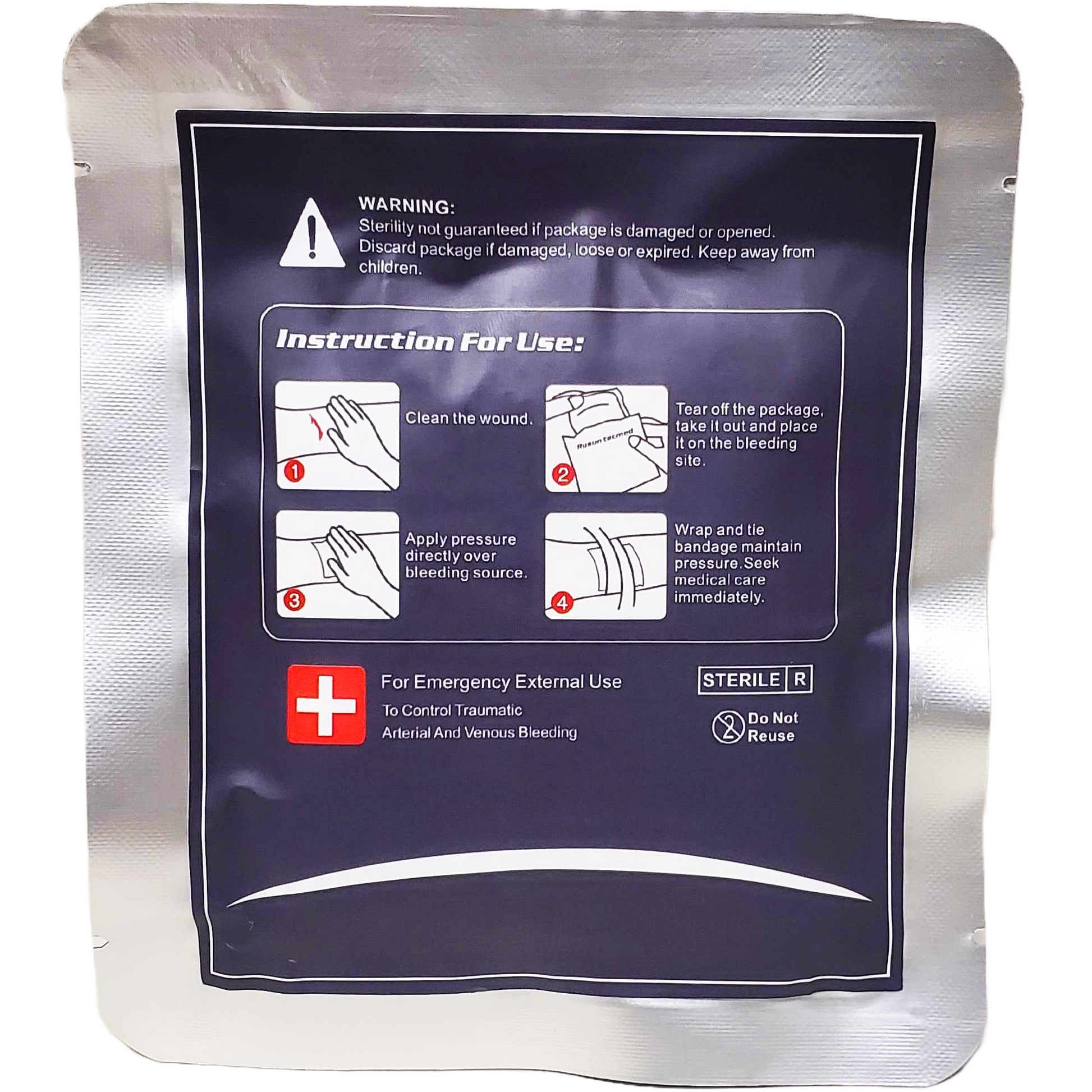 Mollywhopper First-Aid Zeolite Hemostatic Granule Pouch 30-Second Blood Stopper