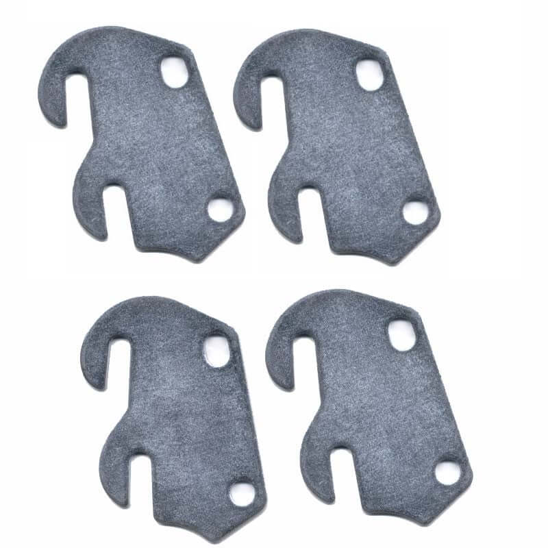 bedCLAW #4 Curved Hook Plates for Wooden Beds or Crib Conversion, Set of 4