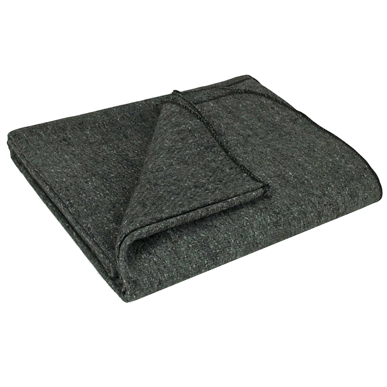 Classic Charcoal Grey 70% Wool Blanket | 62 in x 84 in | GI HAWK