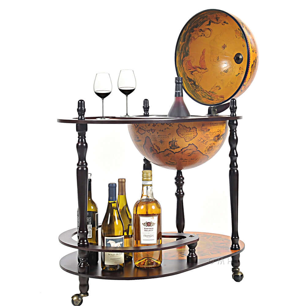 Globe Drink Trolley 16.5 Inches - Red