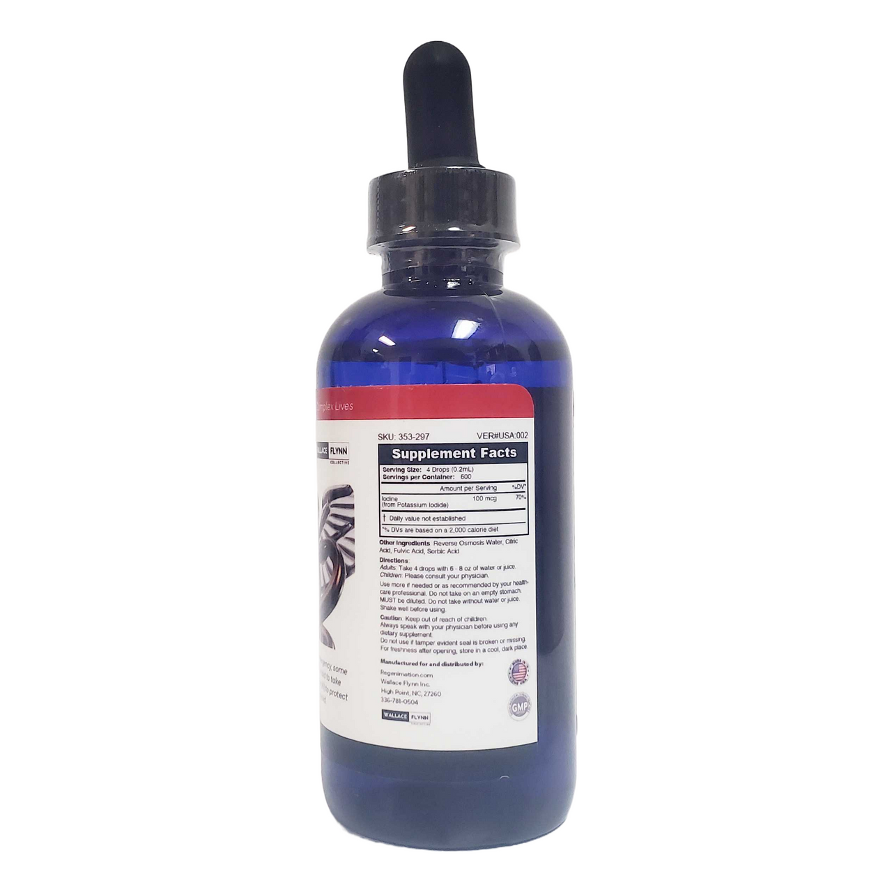 ki ULTRA 500ppm Potassium Iodide Super Concentrate Liquid Ionic Iodine 4 fl. oz.