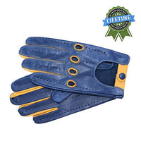 Thumbnail for Corsa Miglia Italian Leather Men's Driving Gloves, Great Gift