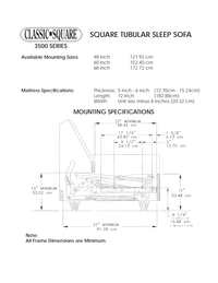 Thumbnail for Classic 3500 Series Replacement Sleeper Sofa Mechanism with Air Dream Mattress Package