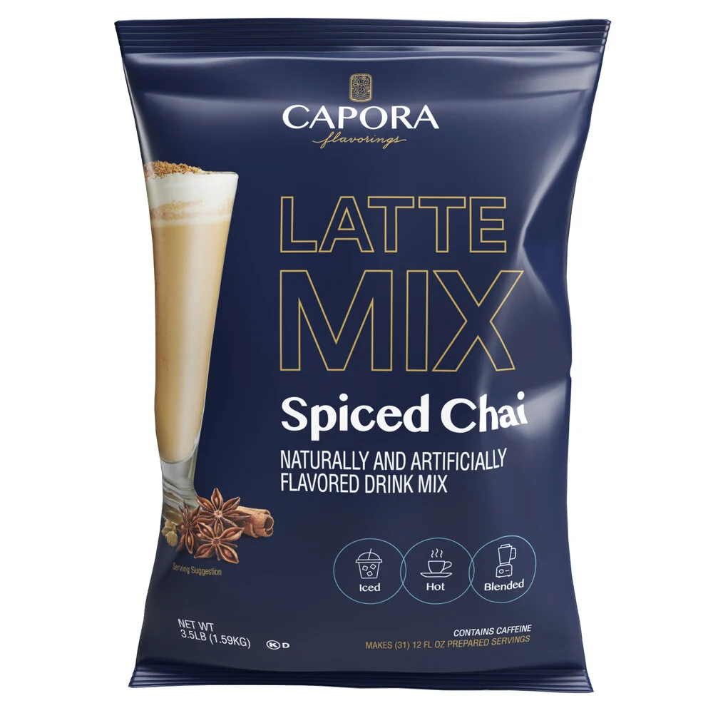 Capora 3.5 lb. Spiced Chai Latte Mix, Restaurant and Coffee Shop High Quality, Barista Approved