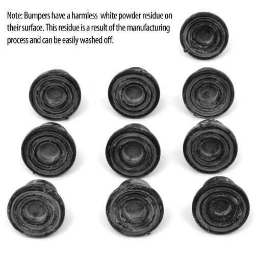 37 mm Rubber Furniture Leg Bumpers - Set of 10