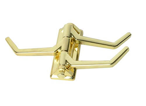 3 Hook Coat Hanger, Polished Brass