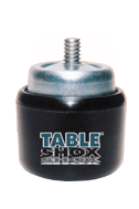 TableShox Table Leg Levelers, Table Glides, 5/16-18 Thread, Set of 4, Automatic Self-Adjusting Glides