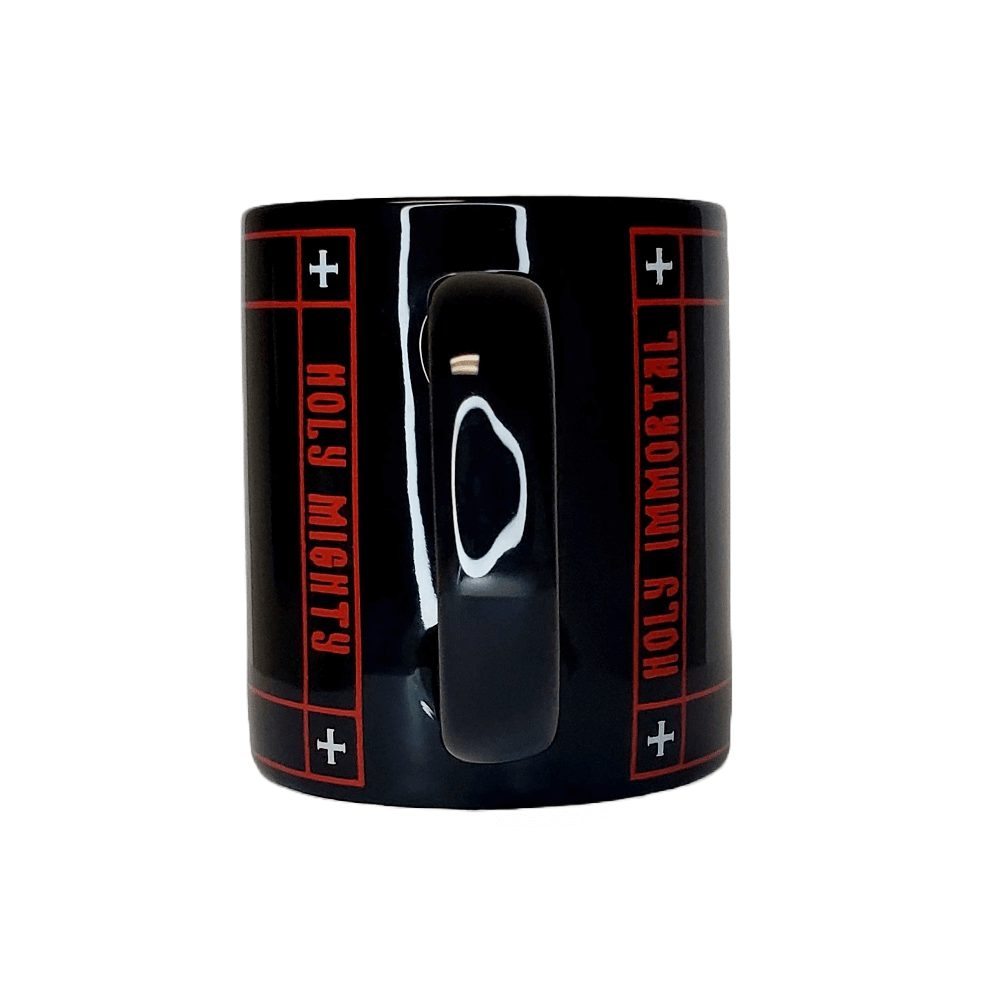 Golgothan Cross Holy God, Holy Mighty, Holy Immortal, Have Mercy On Us 15 oz Mug