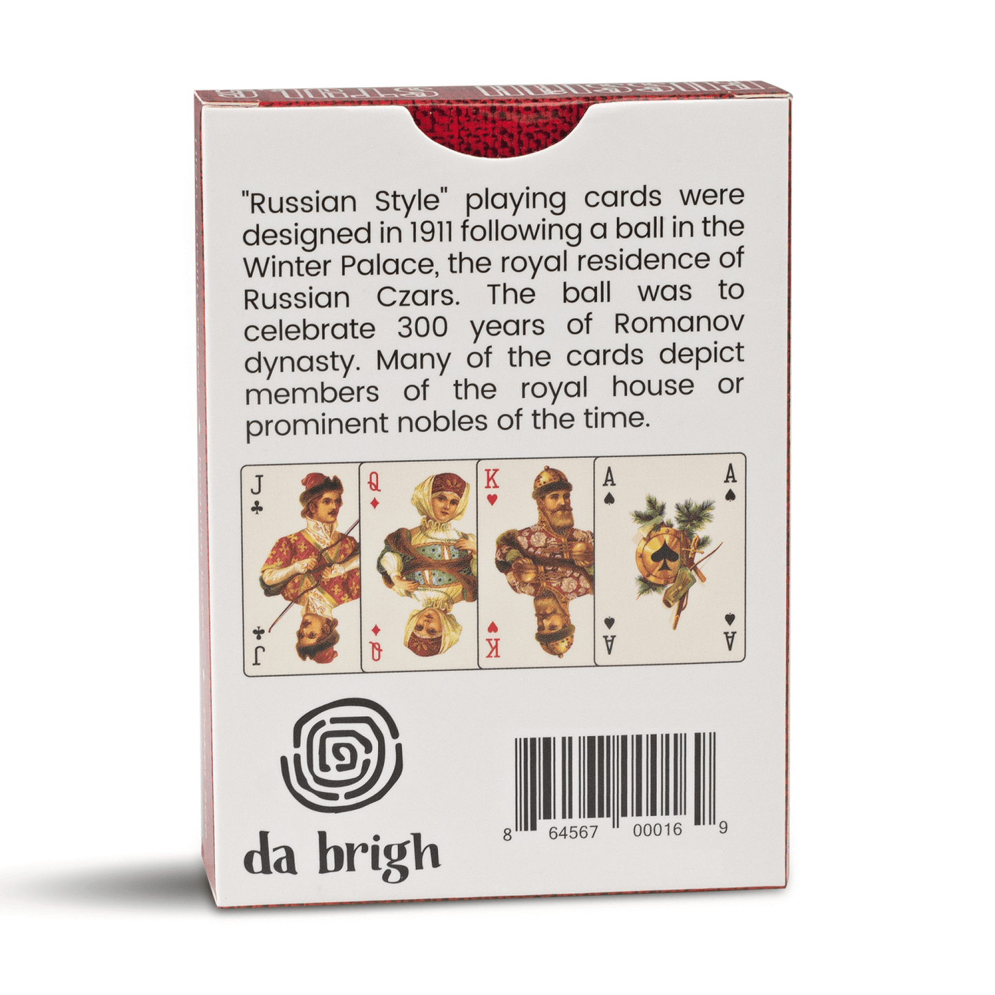 Russian Style Deck Playing Cards, Red